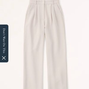 Abercrombie Sloane wide leg Taupe pants 26s